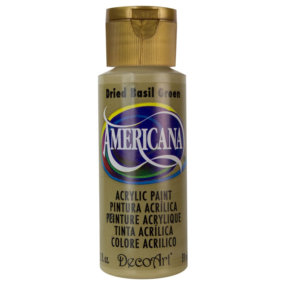 DecoArt Americana Acrylic Paint, 2Ounce, Dried Basil Green