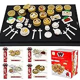 ORCARA Food Miniature Dollhouse Cantonese Chinese Dim-Sum Toy Figure Gift Gadget