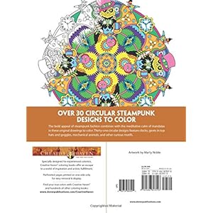 Creative Haven Steampunk Mandalas Coloring Book (Adult Coloring)