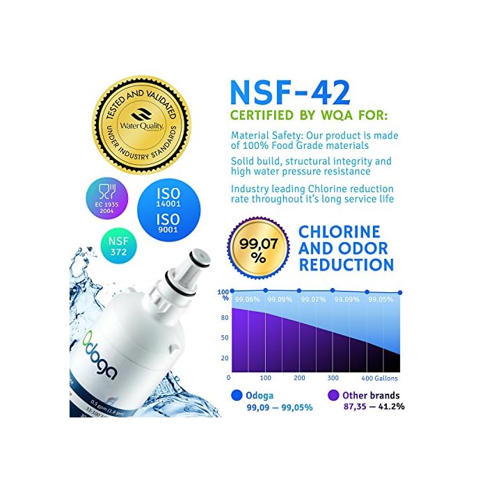 Odoga LT600P Refrigerator Water Filter Replacement for LG 5231JA2006A