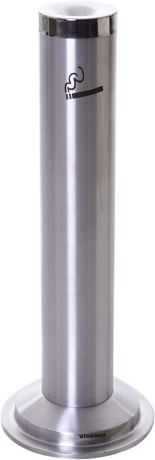 WAOCEO Edelstahl Standaschenbecher – 24x24x110 Cm Produktbild-Vorschau 5