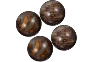 MOLUCKFU 4PCS Chinese Baoding Hand Exercise Balls Small Stone Massage Grip Strengthener for Muscle Sensory