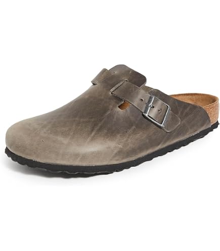 Amazon.com: Birkenstock 1013256341 Boston SFB Iron Oil LTR N 41