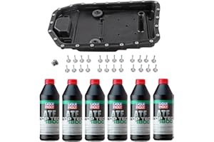 LAIPZ Auto Transmission Service Kit (Oil Pan+Filter+Gasket+24 Bolts) + 6L ATF for BMW Select Models (ZF-6HP19 Trans.)