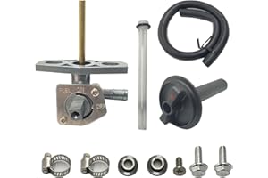 VRWEARE Fuel Valve Petcock with Lever Screw Compatible with Honda Foreman Rubicon TRX500FA TRX420, Honda Foreman, Honda Rancher TRX450, Honda Rancher 250/TRX350/TRX250,Fuel Tank Switch Valve Part