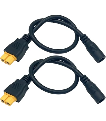 Amass Kabel 1,3 M – XT60/XT30 T-Stecker Auf DC5,5×2,1 Mm Für FPV-Brillen (Skyzone, Fatshark)