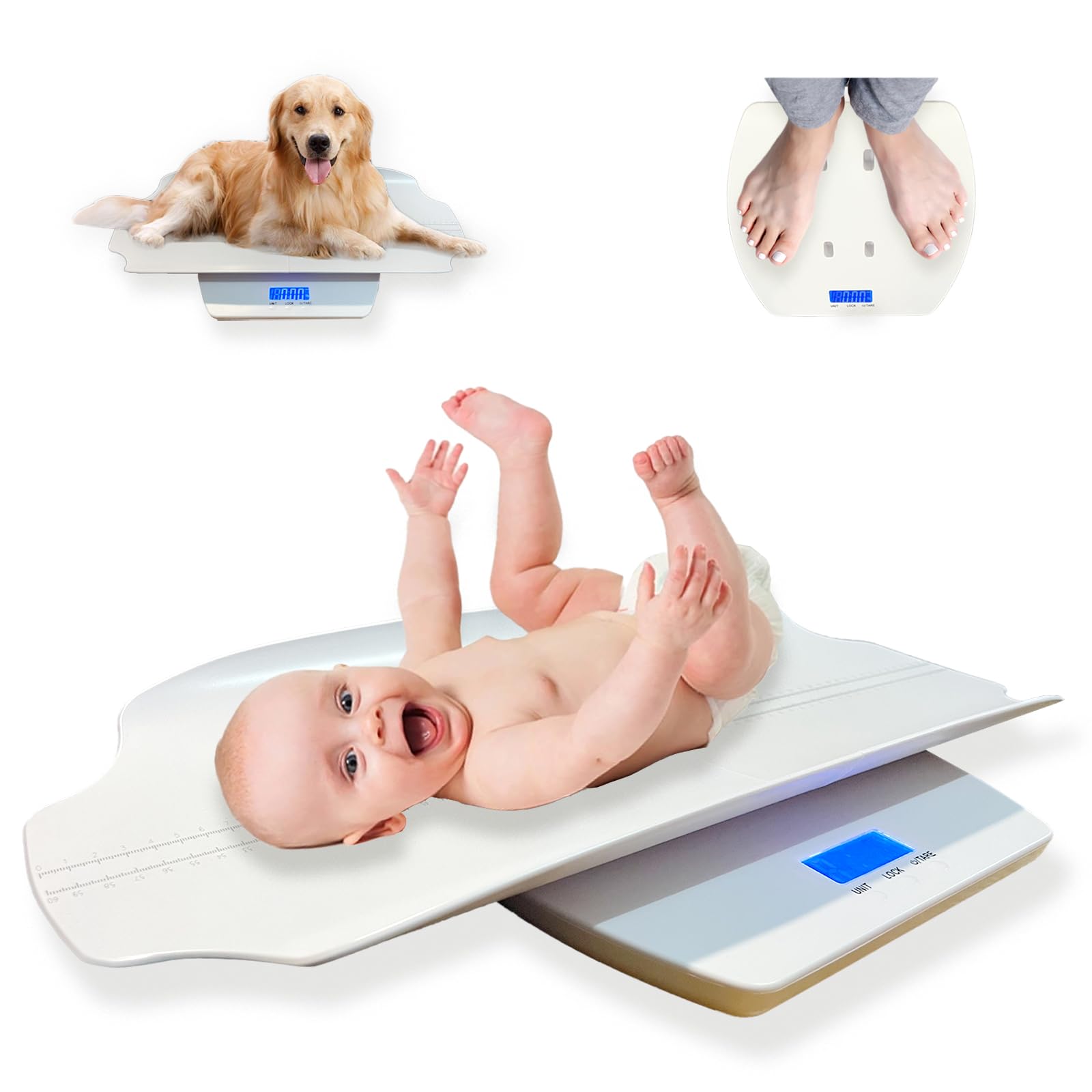 BlissKiss Baby Scales for Weighing, Multifunctional Digital Scale for