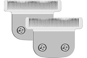 MANXRTOD 2 Pack 02144 Replacement Detachable T Blade Compatible with Wahl Trimmers 9864/9864SS/9686/9818A/9854L/9876L/9854 /WSS3L/SS2L etc - Japanese Stainless Steel 40mm Replacement Trimmer Blade #02144