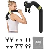 CAREKING Dual Head Massage Gun Deep Tissue 3-in-1 Back Massager with Detachable Extension Handle for Hard-to-Reach Areas, Gym & Home Use for Men and Women,FSA-HSA Eligible