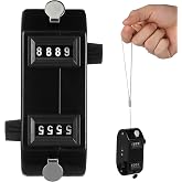 SUPVOX Dual Tally Counter Handheld Mechanical with 4-Digit Display for Baseball Golf Shot Tracking Pitch Counting Umpire Scorekeeping Compact Portable Sports Event Counter