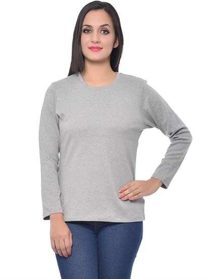 Women Cotton Interlock Round Neck Top(XS-4XL)
