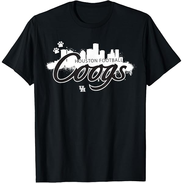 University Of Houston Cougars Long Sleeve T-Shirt - Unisex Heritage Tee, Charcoal Heather