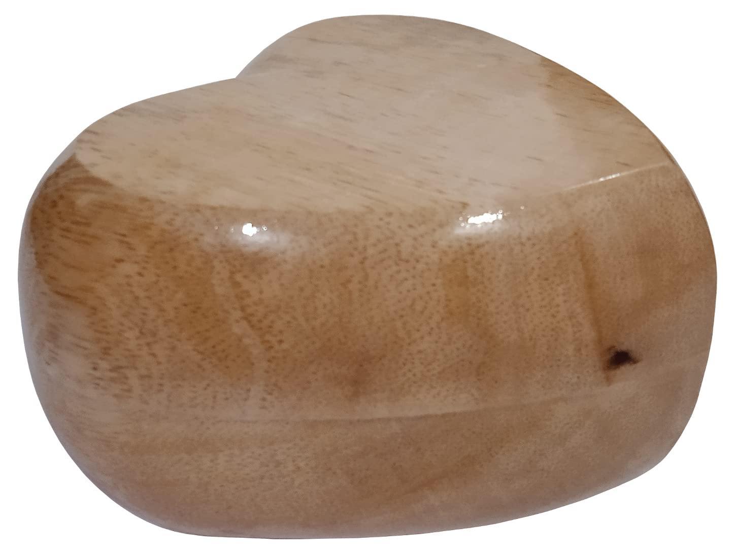 Purpledip Wooden Urn For Ashes: Heart Shape Box For Loved Ones Cremation Burial (12632)