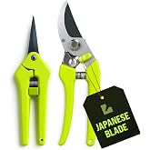 2-Pack Stainless Steel Gardening Scissors, Pruning Shears and Clippers for Gardening