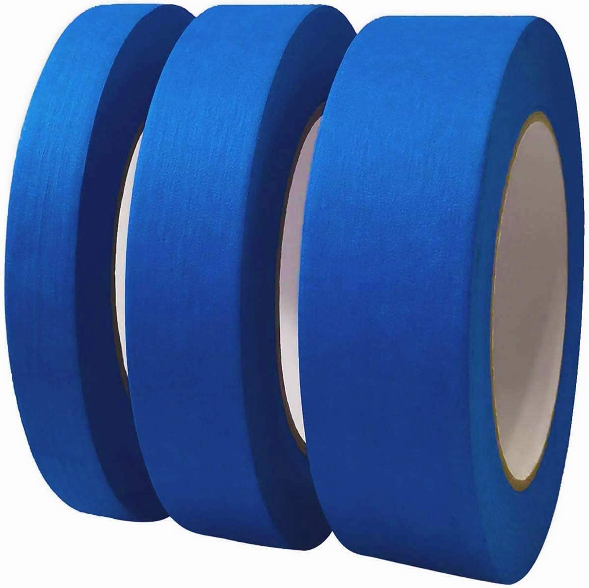 DoAy Blue Painters Tape 1" 1.5" 2" x 60 yd, Multi Size Pack - Painting & Masking Tape - Easy and Clean Removal - Multi Surface Use - ISO 9001 Worldwide Quality - Leaves No Residue Behind: Industrial & Scientific