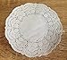 Omin White Round Paper Doilies Lace Design Size 4.5 Inch with Aluminium Foil Zip Lock Bag Pack of 250