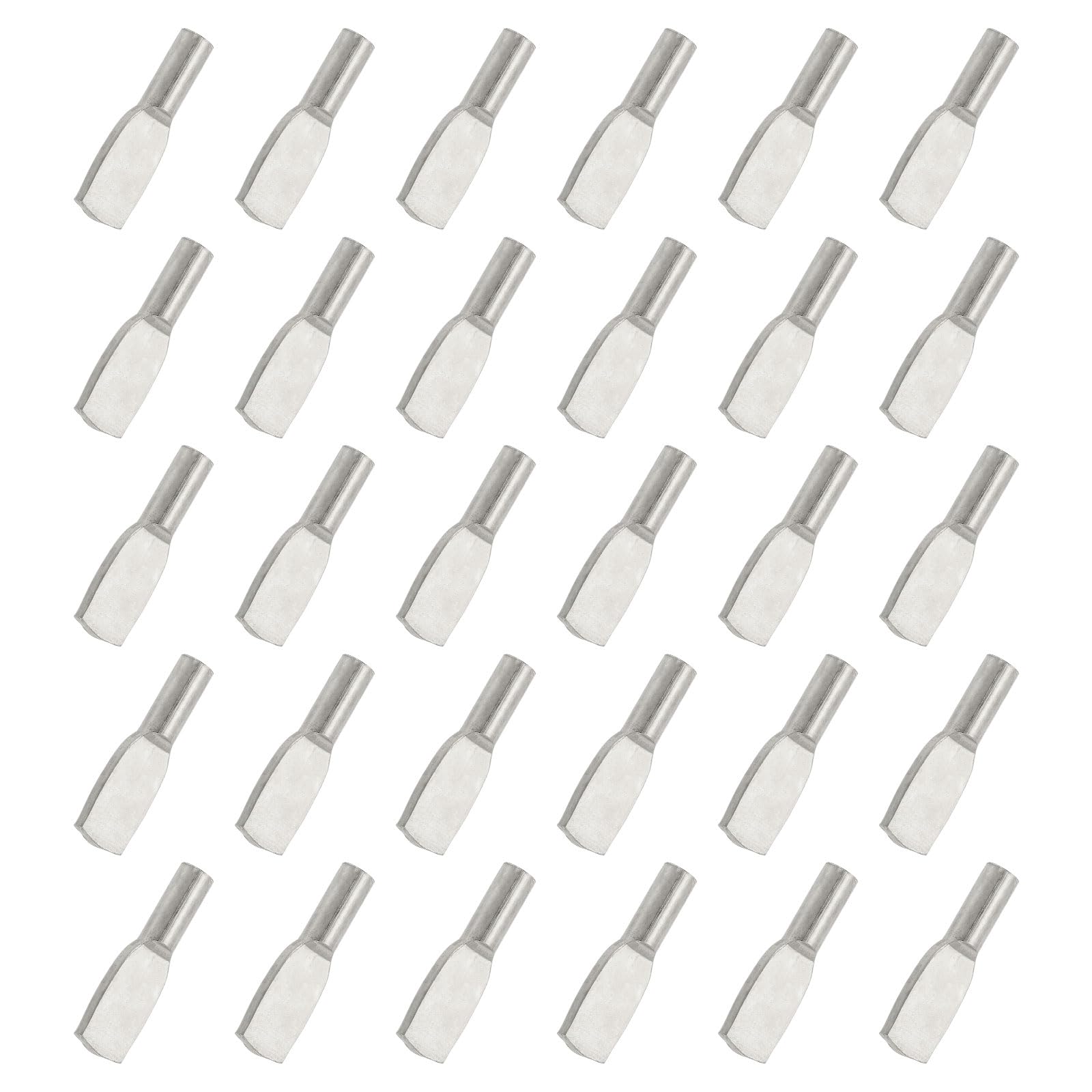 Photo 1 of uxcell Shelf Support Pegs,60 PCS 6mm Shelf Pins, Shelf Holders Support Pegs for Kitchen Furniture, Bookcase, Display Cabinet and Wardrobe (Silver)