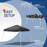 Bonnlo 3x3m Pop Up Gazebo Tent with Sidewalls, Portable Canopy view 6