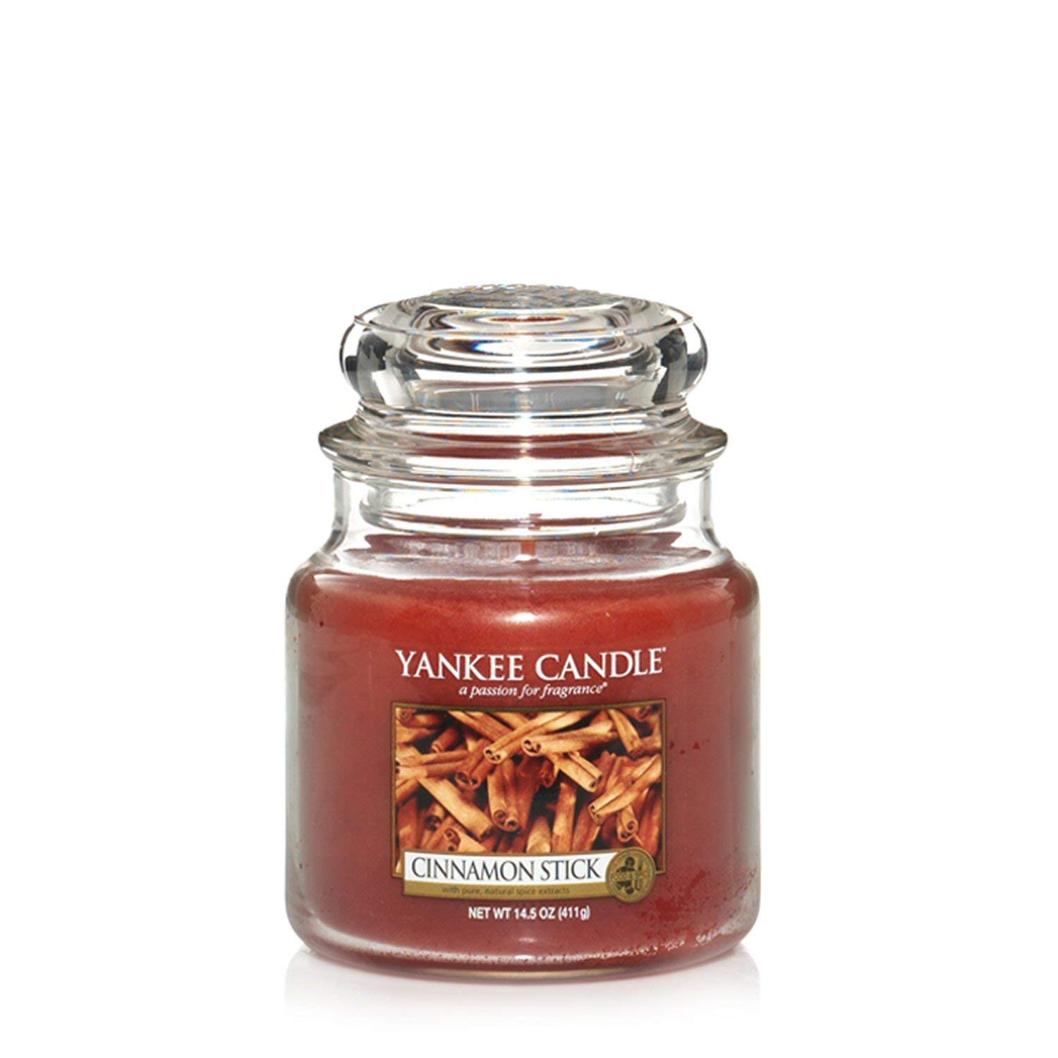 Yankee Candle Sparkling Cinnamon Jar Candle, Red, Medium