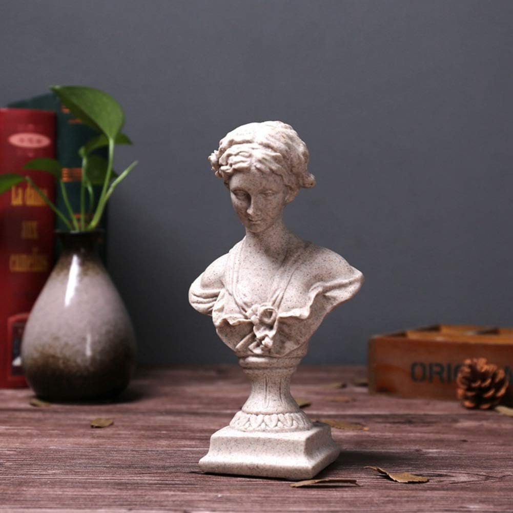 LOVEU Love and Beauty Goddess Venus, Greek Roman Style Female Statue Retro Classic Bust Statue Figurine Home Office Decor Best Gift-Venus 12x7.5x22cm(5x3x9inch)