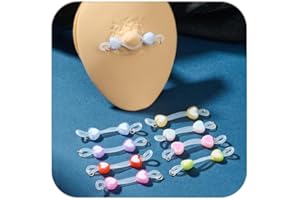 QWALIT 8pairs Fake Nipple Rings Adjustable Fake Nipple Piercing Jewelry non Piercing Elastic Nooses no Pierce Silicone Colorf