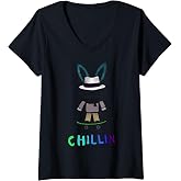 Womens RetroMada Skater V-Neck T-Shirt