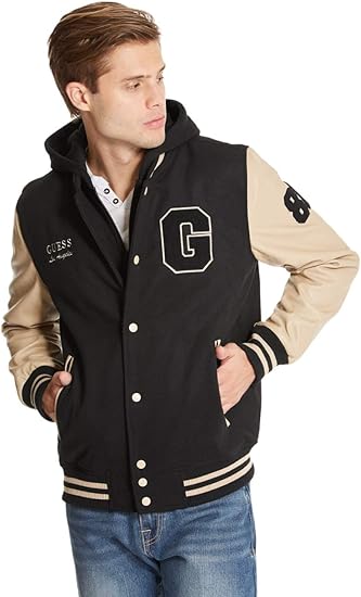 guess varsity jacket
