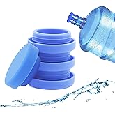5 Gallon Water Jug Caps Reusable, Fit 55mm bottle openings, Anti-Splash, No-Spill, Leak Proof and Air Tight, 4 Pack
