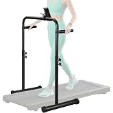 Leinuosen Walking Pad Handle Bar Phone Holder Support Bar | Adjustable 38.58-47.24 Inch Height, Phone Cup Holder, Handlebar Only Accessory, Easy Assembly, Stability for Home Fitness