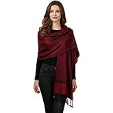 PASKMLNA Paisley Jacquard Pashmina Shawl Wrap Scarf Stole