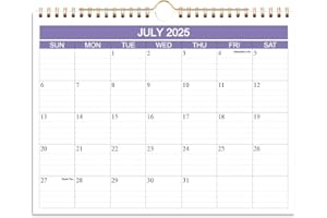 GETVOW 2025-2026 Calendar- Wall Calendar 2026 Runs from October 2025 to December 2026-15 Months Calendar with Thick Paper for Planning and Organizing for Home or Office, 8.5 x 11 Inches, Purple