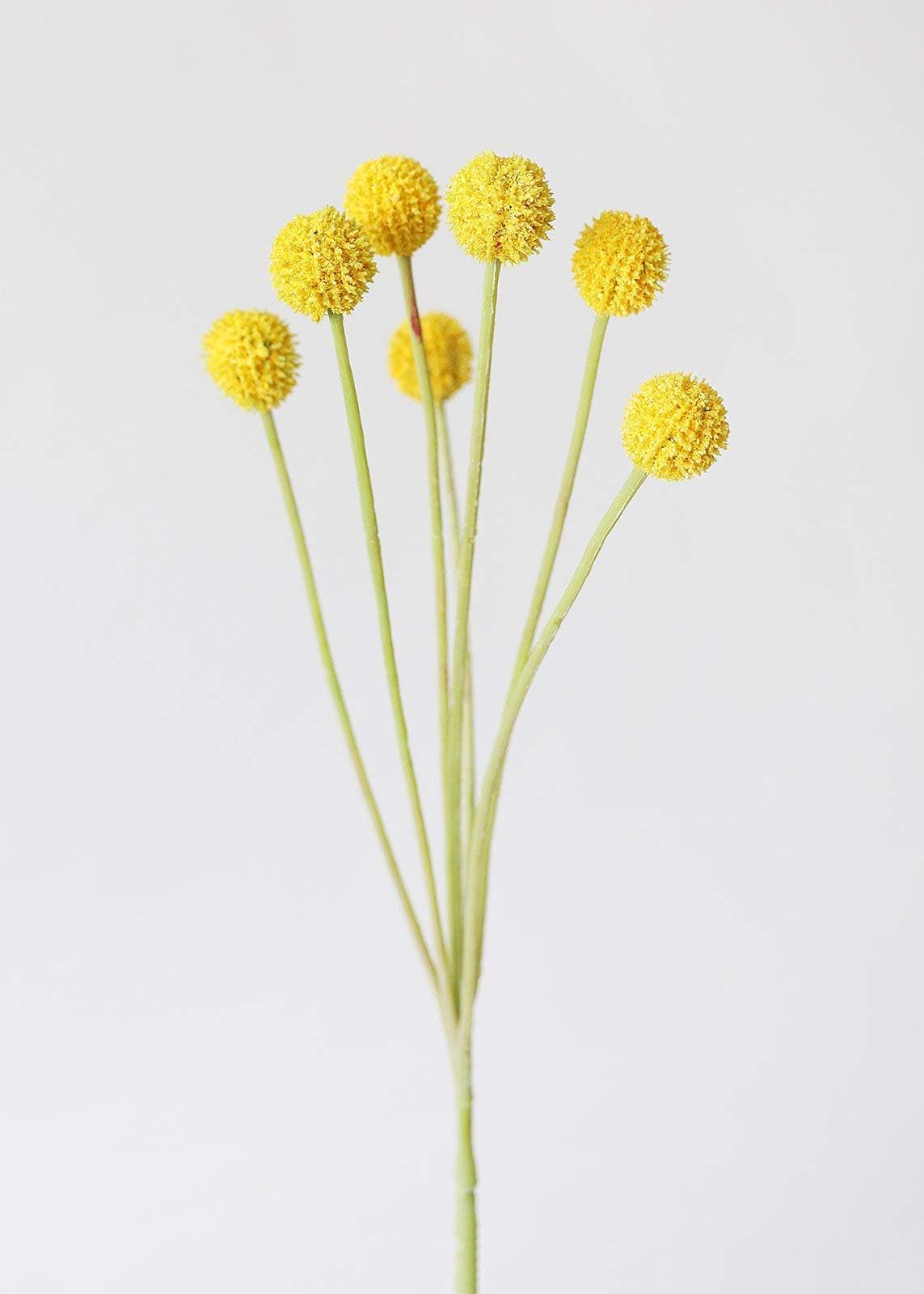 Artificial Billy Button Spray in Yellow - 24" Tall