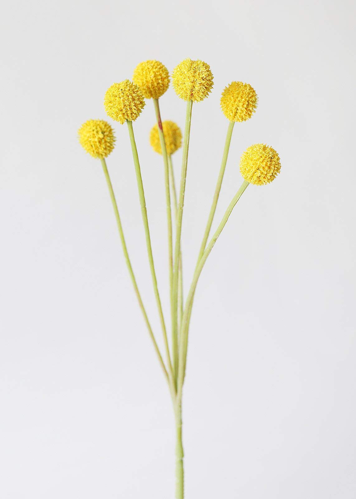 Artificial Billy Button Spray in Yellow - 24" Tall