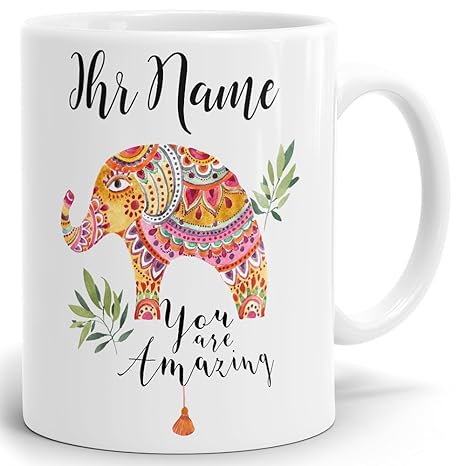 Drucksaal Namenstasse-Tasse-Becher-Kaffeetasse-mit Name-mit Namen individuell und persönlich Motiv Amazing