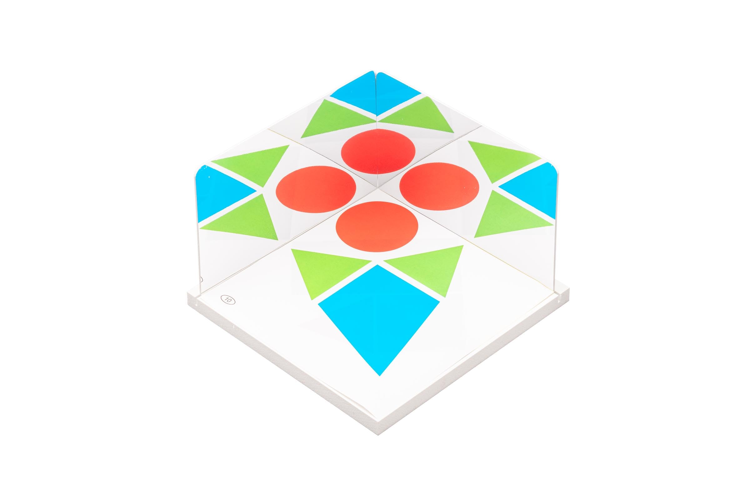 WISSNER active learning Set of 2 Mirrors 150 x 100 x 1, 5 mm with Stand 16 x 16 cm and Cards