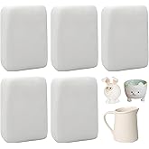 Natural Air Dry Clay, Modeling Clay White 5.5 lbs Total, Air-Hardening and Non-Staining Clay for Sculpting and Crafts Project