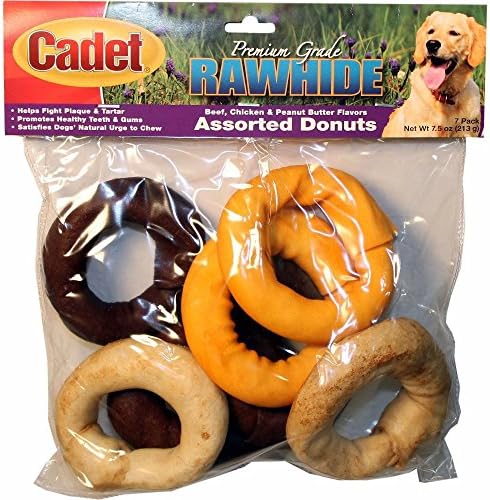 Cadet Premium Rawhide Assorted Donuts Assorted 7 Pack