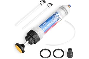 Lahien Fluid Extractor, 200CC Oil Extractor Pump/Oil Syringe,Manual Suction Vacuum Made Plastic Automotive Fluid Syringe Pump Car Fuel Transfer (7 Oz./0.21 Qt.)