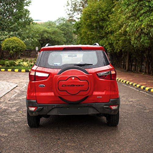 Future IT is Half/Sporty Spare Wheel Cover for Ford ECOSPORT Facelift(2017 Onwards Model)(Race RED)