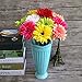 Htmeing 10 pcs Sunbeam Artificial Flower Mum Gerber Daisy Bridal Bouquet Silk Wedding Party Decoration (red)