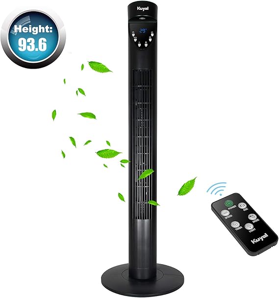 Kuyal Tower fan 36 Inch, Floor Fan With Remote Control Oscillating