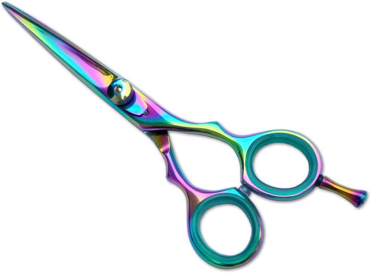 Professional Hairdressing Scissors Hair Cutting Shears Barber Salon Styling Scissors 5.0" Japanese Steel Titanium SHARP RAZOR