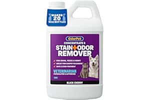 ATP OdorPet Pet Stain Remover and Odor Eliminator - 64 Oz (Makes 2.55 Gallons of Working Solution) Non Staining, Professional Strength, Black Cherry Scent by Alpha Tech Pet