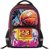 Neramty School Backpack for Boys, Basketball Backpack for Kid Backpack Suitable for 6-18 Kid, for Children Teens Elementary Middle School Bookbag Travel Back.