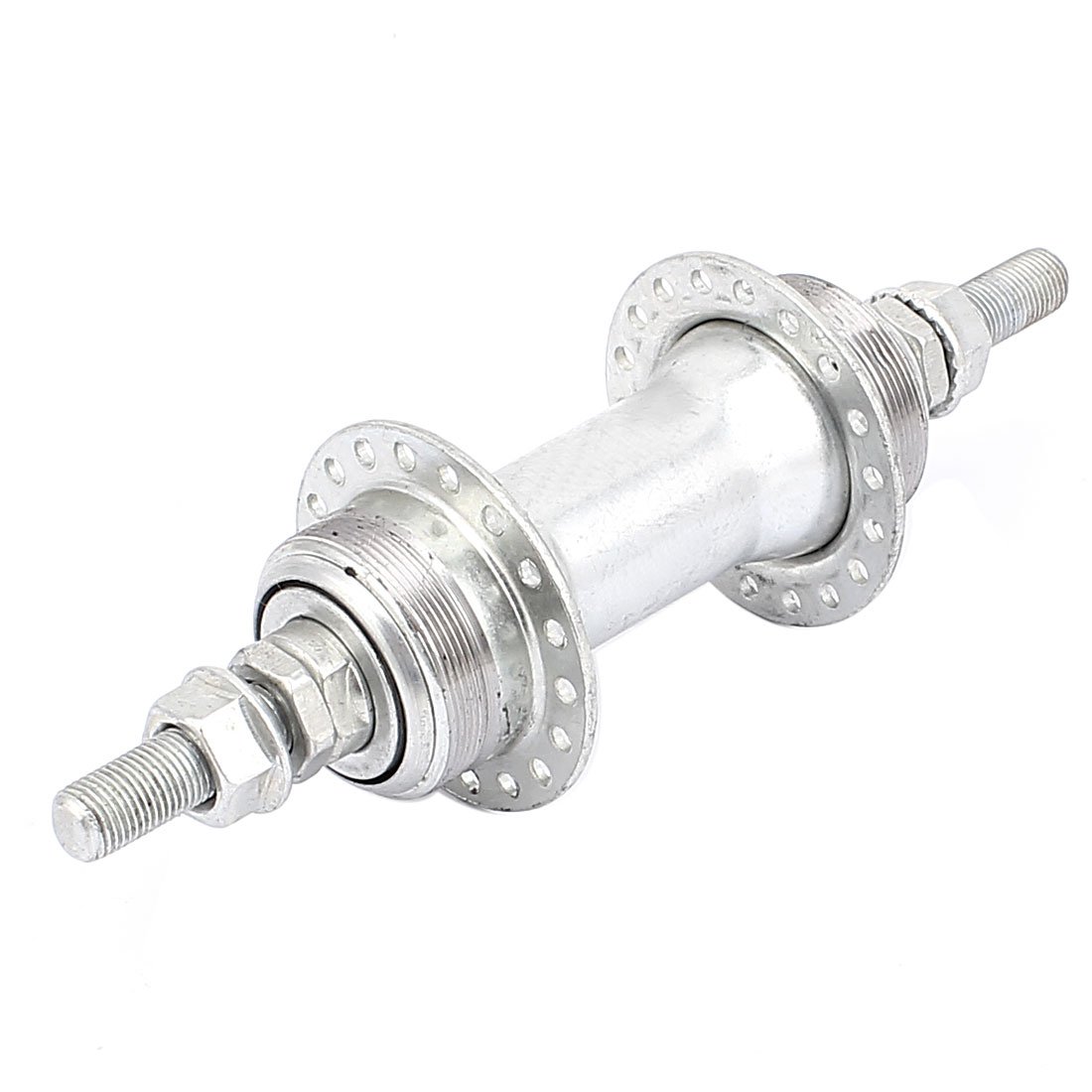 sourcing map Metal Rear Wheel Hub Bicycle Bike Cycling 36 Holes Disc Silver Tone