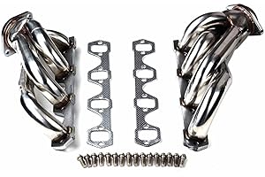 UniteAP Stainless Steel Performance Shorty Exhaust Manifold Header For 1979-1993 Ford Mustang 5.0L V8 GT/LX/SVT，1979 1980 1981 1982 1983 1984 1985 1986 1987 1988 1989 1990 1991 1992 1993