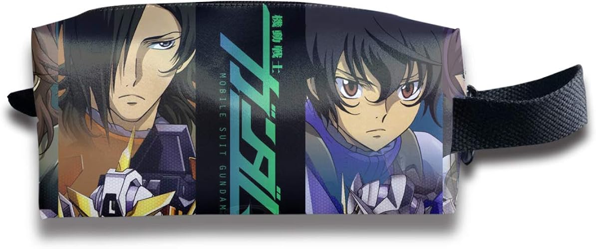 Amazon Gun Dam 印刷可愛い 化粧品バッグ薄くて軽い収納バッグポータブルビジネス旅行するアクセサリーボックス機能パック小銭入れソーイングキット薬袋 Kawaiiu シューズ バッグ