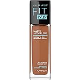 Maybelline Fit Me Matte + Poreless Liquid Foundation Makeup, Coconut, 1 fl; oz; Oil-Free Foundation