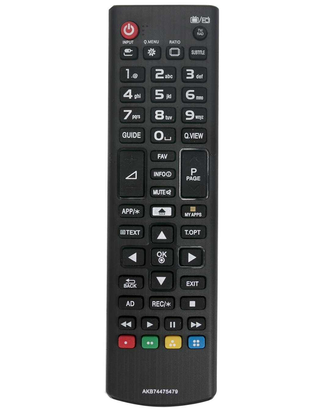 VINABTY AKB74475479 Remote Replacement Fit for LG TV 47LN613S 47LN6138.AEU 47LN577S 47LN5778 47LN575-S 47LN5758 47LN570V 47LN570-S 47LN5708 47LB610V 43UF6807 42LB585V 42LB580V 42LB5800 65UH600V