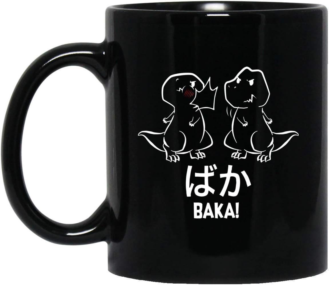 Funny Anime Baka Rabbit Coffee Mug Baka Japanese Anime Lover Funny Mug Gifts Ceramic 11oz Coffee - Tea Cup Awesome by HHL Store Coffee Mug
